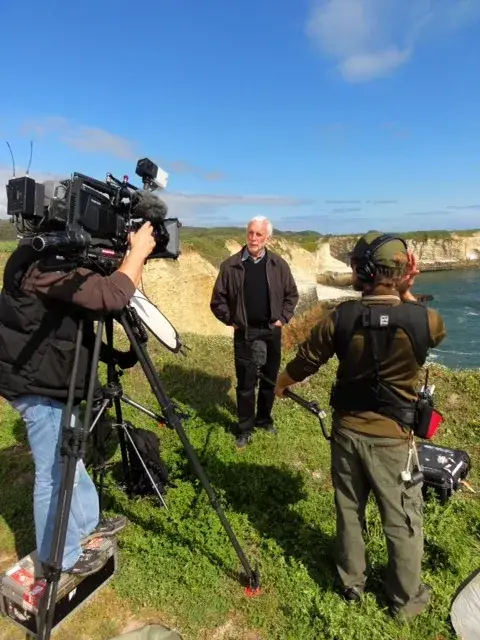 Jay Ingram on Discovery Channel shoot
